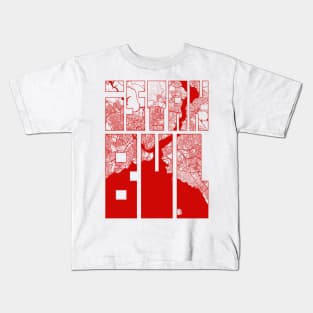 Istanbul, Turkey City Map Typography - Oriental Kids T-Shirt